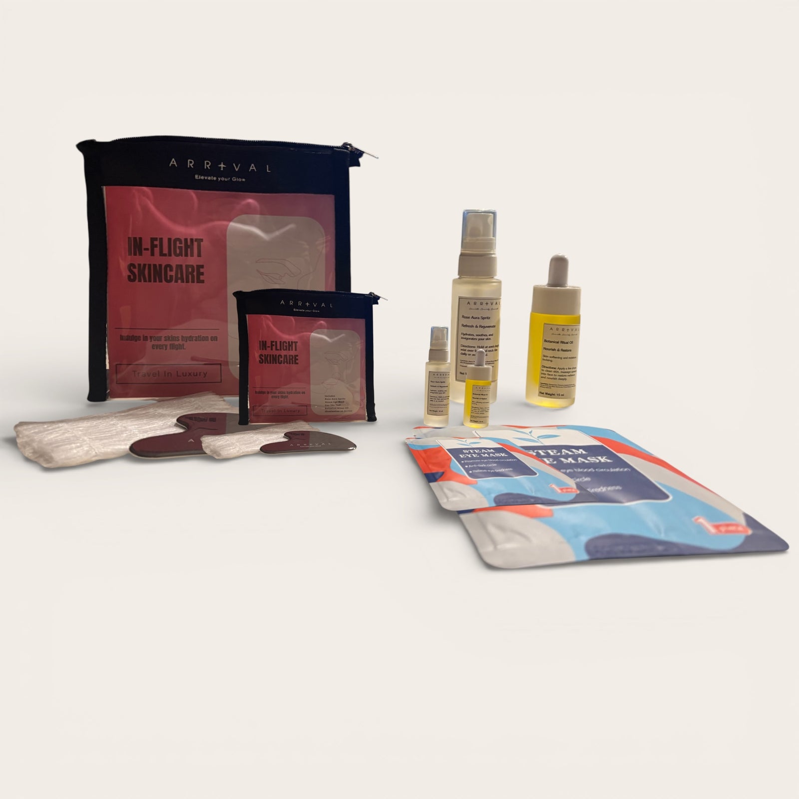 In flight skincare kit
