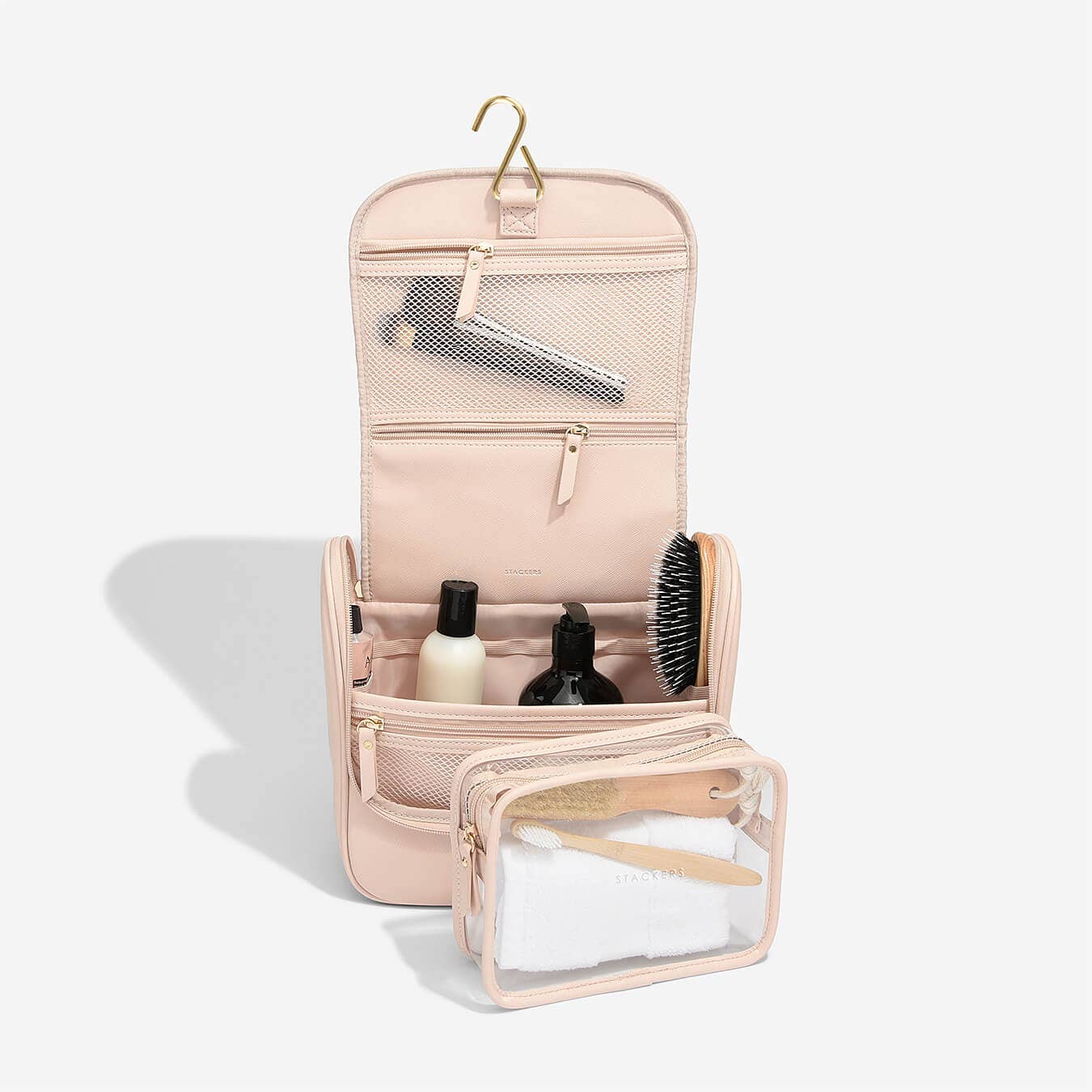 Blush Pink Hanging Washbag