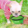 Silicone Portable Pet Bowl Collapsible (Green)