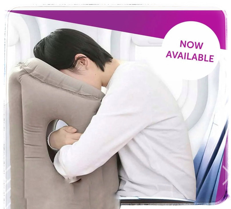 Inflatable travel cushion