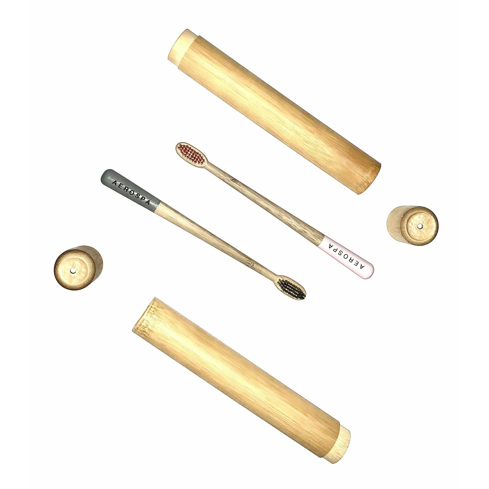 Bamboo Toothbrush and Holder