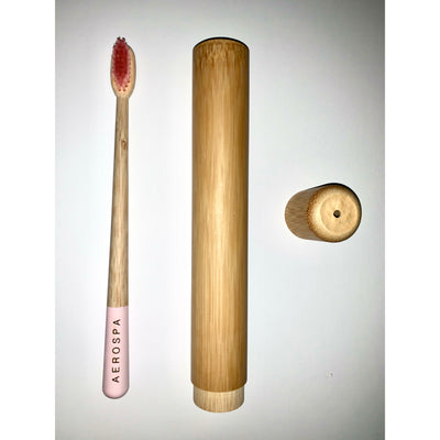 Bamboo Toothbrush and Holder